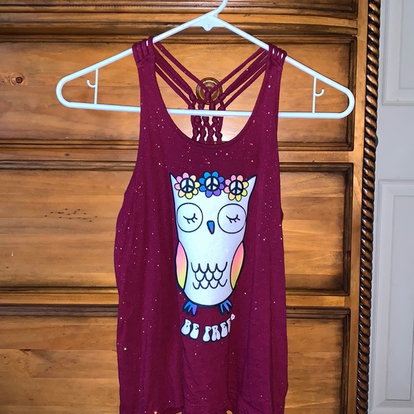 Justice Shirts Tops Justice Girls Be Free Tank Top Size 8 Poshmark